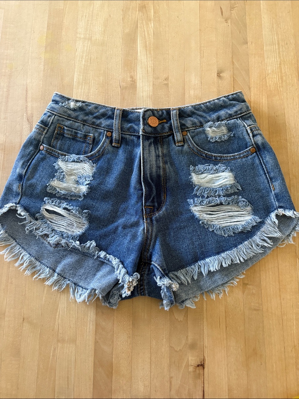 Pacsun Women's Size 22 Frayed Distressed Denim Jean Shorts